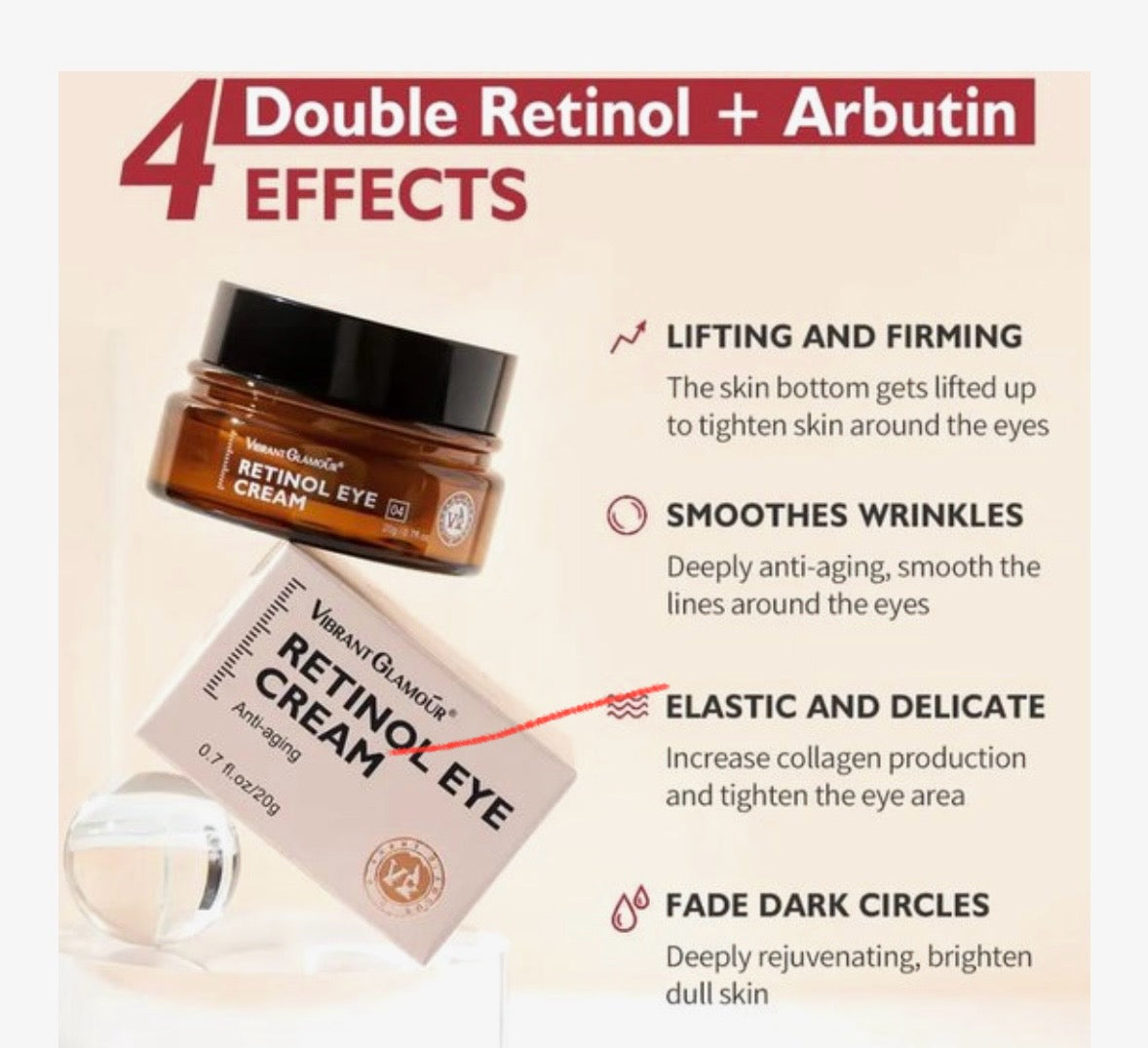 VIBRANT GLAMOUR Eyeserum - Retinol - Vitamine A